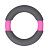 Серое эрекционное кольцо NEON STIMU RING 37MM GREY/PINK от Dream Toys