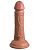 Кофейный фаллоимитатор 6  Silicone Dual Density Cock - 17 см. от Pipedream
