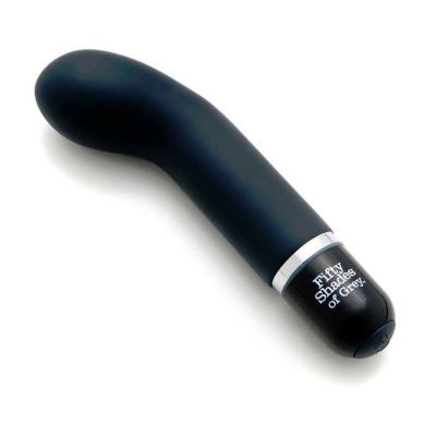 Черный силиконовый мини-вибратор Mini G-Spot Vibrator - 13,3 см. от Fifty Shades of Grey