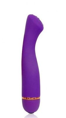 Фиолетовый силиконовый вибратор Cosmo с 20 режимами вибрации - 15,5 см.  от Bior toys