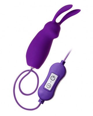 Фиолетовое виброяйцо с пультом управления A-Toys Bunny, работающее от USB от A-toys