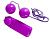Фиолетовые вагинальные шарики с вибрацией от ToyFa
