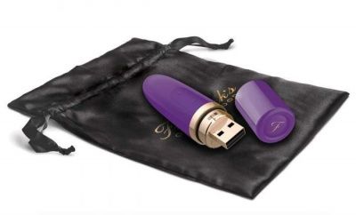 Фиолетовый перезаряжаемый вибростимулятор Lipstick Vibe от Fredericks Of Hollywood