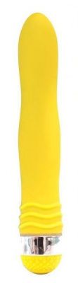 Желтый эргономичный вибратор Sexy Friend - 17,5 см. от Bior toys