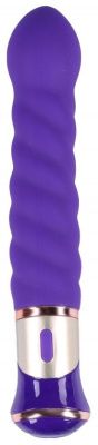 Фиолетовый спиралевидный вибратор - 21 см. от Сумерки богов