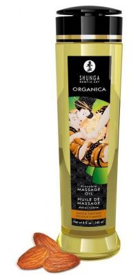 Массажное масло Organica с ароматом миндаля - 240 мл. от Shunga