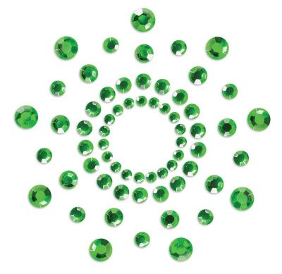 Зеленые наклейки на грудь Mimi Bijoux от Bijoux Indiscrets