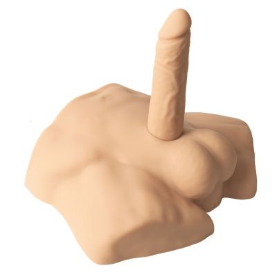 Телесный мужской полуторс с фаллоимитатором SILEXD Apollo S 7  от Adrien Lastic