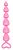 Розовая анальная цепочка Plip Plop - 17,5 см. от Orion