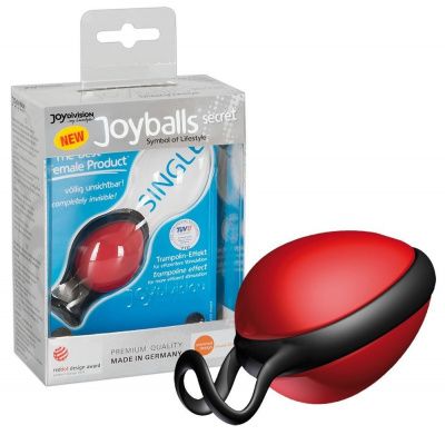 Красный вагинальный шарик со смещенным центром тяжести Joyballs Secret от Joy Division
