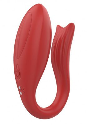 Красный вибратор для пар Pandora от Dream Toys