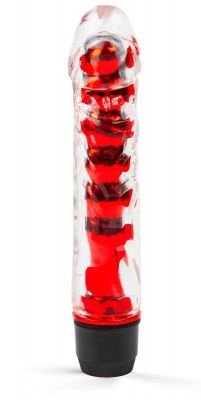 Красный гелевый вибратор - 15 см. от Brazzers