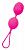 Розовые рельефные вагинальные шарики со шнурком от Штучки-дрючки