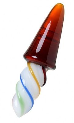 Коническая стеклянная анальная втулка Sexus Glass - 16 см. от Sexus