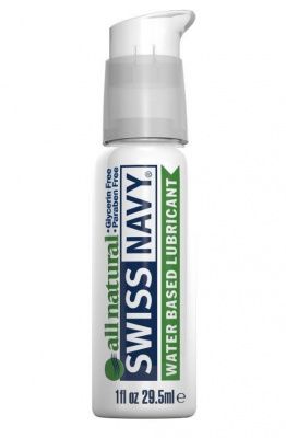 Гипоаллергенный лубрикант Swiss Navy All Natural Water Base Lubricant - 29,5 мл. от Swiss navy