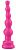 Ярко-розовый анальный стимулятор-ёлочка - 14,5 см. от Сумерки богов