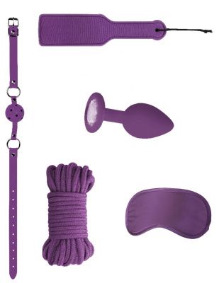 Фиолетовый игровой набор Introductory Bondage Kit №5 от Shots Media BV
