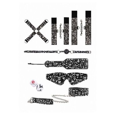 Набор для бондажа с принтом Printed Bondage Kit от Shots Media BV