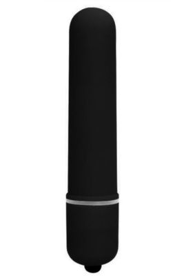 Черная вытянутая вибропуля - 10,2 см. от Baile