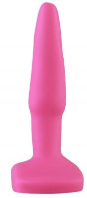 Ярко-розовая анальная пробка - 10 см. от Сумерки богов