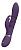 Фиолетовый вибромассажер-кролик с 3 стимулирующими кольцами Sora - 24,2 см. от Shots Media BV