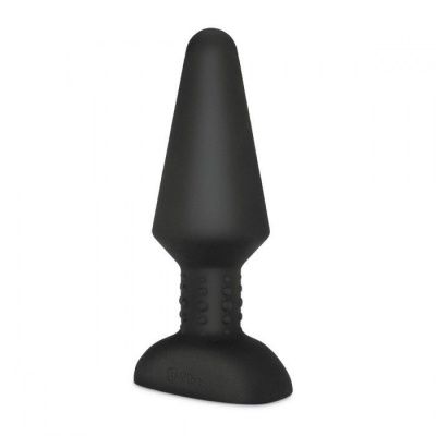 Большая чёрная вибропробка Rimming Plug XL - 16 см. от b-Vibe