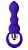 Фиолетовая анальная вибровтулка Curvy - 14 см. от ToyFa