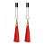 Зажимы на соски с красными кисточками Glamor Tassel Nipple Clamp от Lovetoy