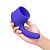 Фиолетовая насадка для wand-вибромассажера Deluxe Silicone G-Spot Wand Attachment от Pink Vibe