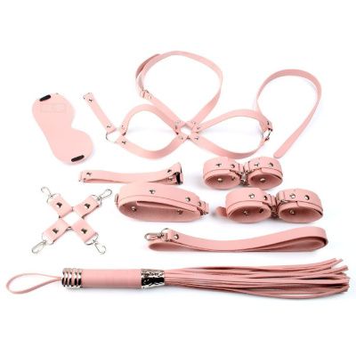 Розовый набор БДСМ-девайсов Bandage Kits от Vandersex