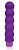 Фиолетовый силиконовый вибратор-елочка Cosmo - 15 см. от Bior toys