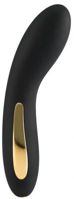 Черный вибромассажёр Luminate Vibrator - 17 см. от Toy Joy