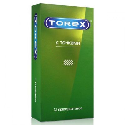 Текстурированные презервативы Torex  С точками  - 12 шт. от Torex