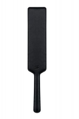 Чёрная шлёпалка с логотипом Obsessive - 22 см. от Obsessive