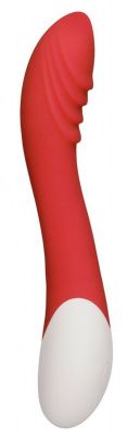 Красный вибратор Frenzy с функцией нагрева - 20,8 см. от Shots Media BV