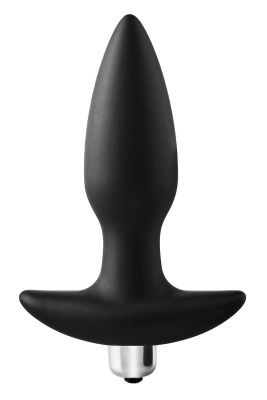 Черная анальная вибропробка FantASStic Vibrating Plug - 14 см. от Dream Toys