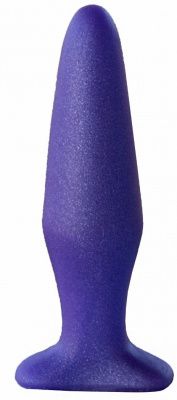 Фиолетовый конический анальный плаг - 14 см. от LOVETOY (А-Полимер)