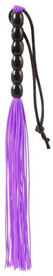 Фиолетовая мини-плеть из резины Rubber Mini Whip - 22 см. от Blush Novelties
