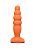 Телесный анальный стимулятор Small Bubble Plug - 11 см. от Lola toys