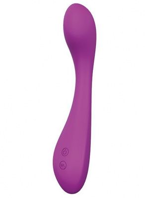 Фиолетовый гладкий перезаряжаемый вибратор SUGAR BRITCHES - 15,5 см. от Dream Toys