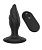 Черная анальная вибропробка Angelina Remote Rotating Plug - 14 см. от Dream Toys