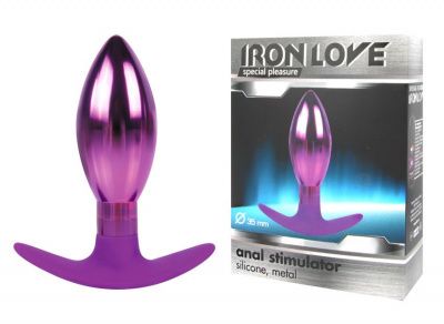 Каплевидная анальная втулка фиолетового цвета - 10,6 см. от Bior toys