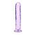 Фиолетовый фаллоимитатор Crystal Clear на присоске - 22 см. от Shots Media BV