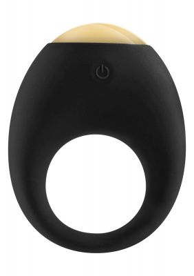Черное эрекционное кольцо Eclipse Vibrating Cock Ring от Toy Joy