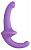 Фиолетовый безремневой страпон Silicone Strapless Strapon от Shots Media BV