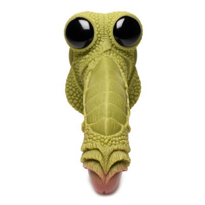Фантазийный фаллоимитатор Swamp Monster Green Scaly Silicone Dildo - 23,9 см. от XR Brands