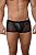 Черные стильные трусы-хипсы с полупрозрачными вставками Hurricane Latin Boxer от Clever Masculine Underwear