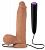 Кофейный вибратор 8 Inch Vibrating Cock - 20,3 см. от Blush Novelties