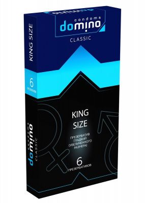 Презервативы увеличенного размера DOMINO Classic King size - 6 шт. от Domino