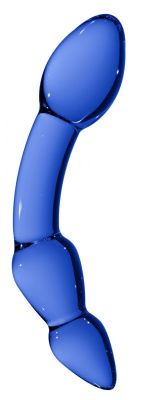 Синий стеклянный стимулятор Superior - 18 см. от Shots Media BV